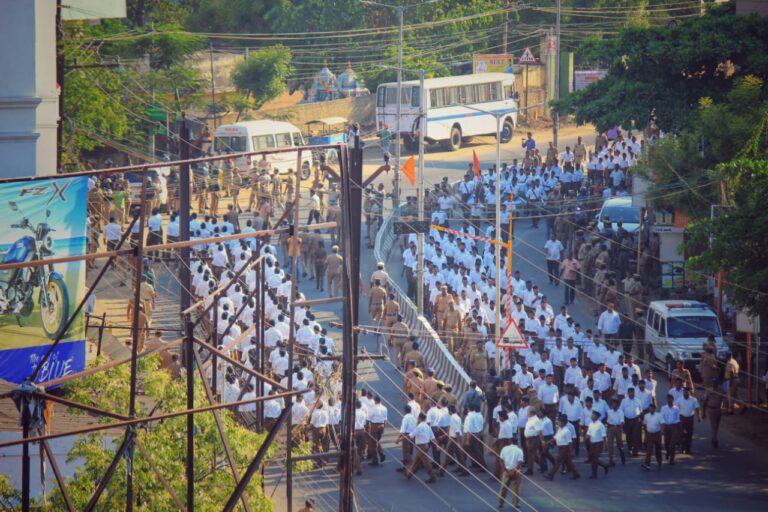 RSS route march in Tamilnadu- Trichy